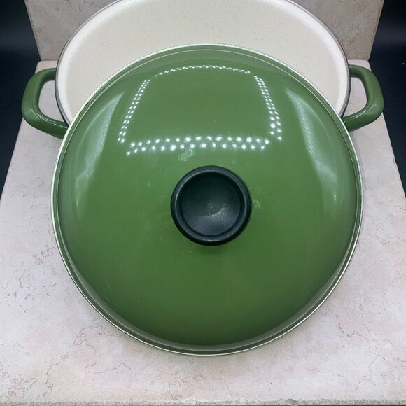 Chefs Atelier 5 QT Dutch Oven Avocado Green/ Speckled Interior Made In Serbia - Picture 8 of 12